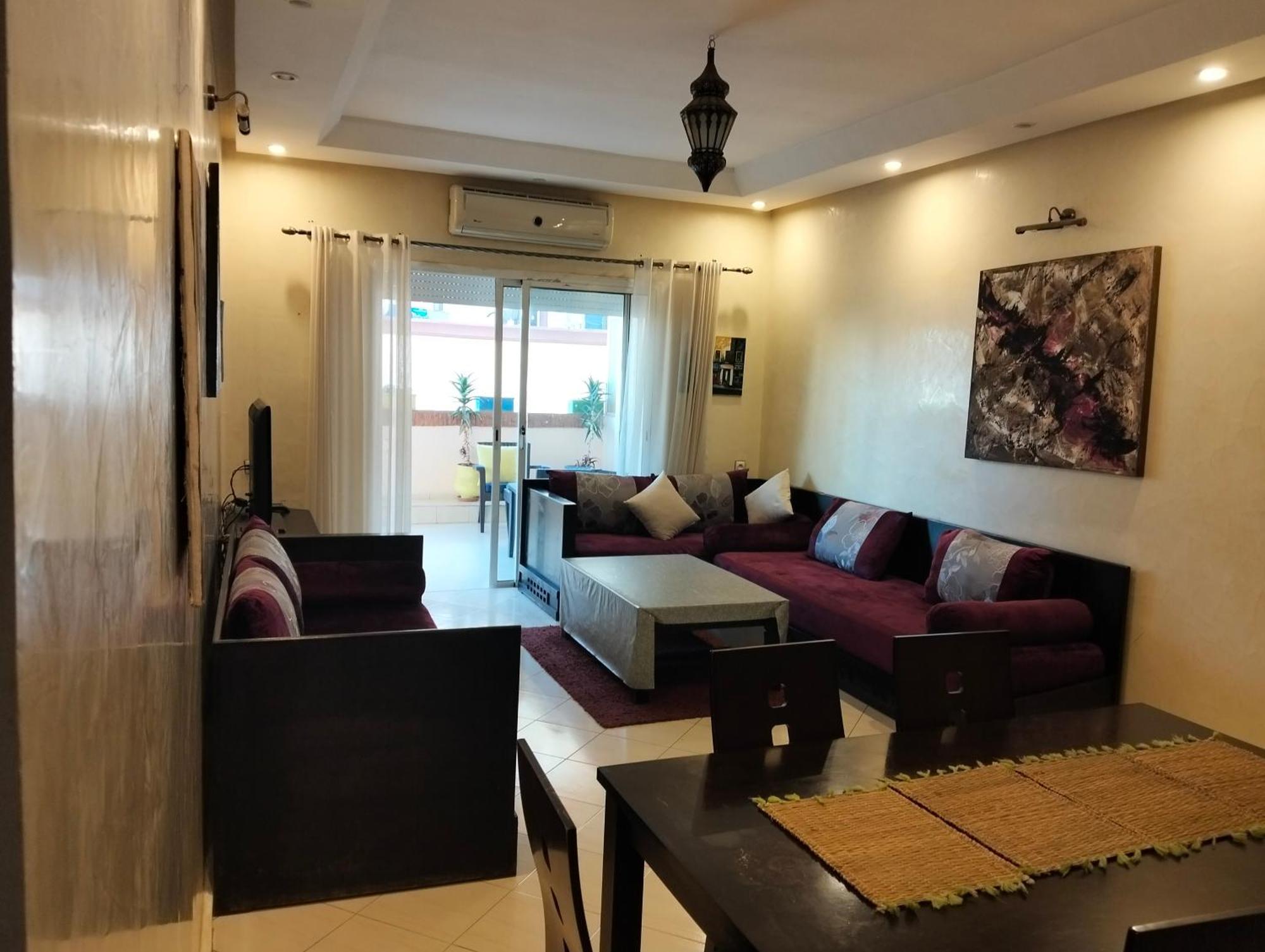 Appart Najia Au Centre Kenitra Avec Grande Terrasse Quarto foto